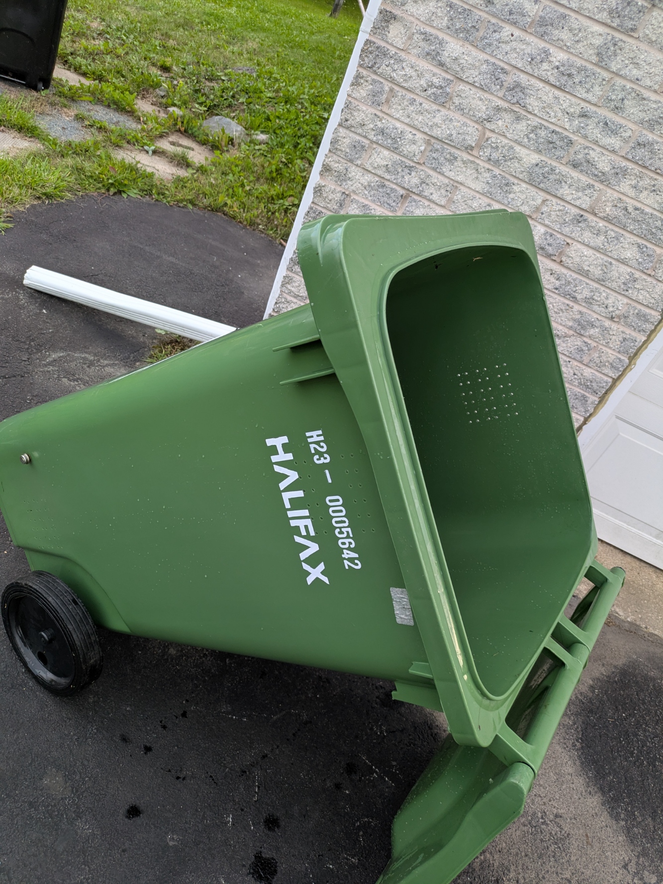 Commercial Dumpster Pad After Cleaning